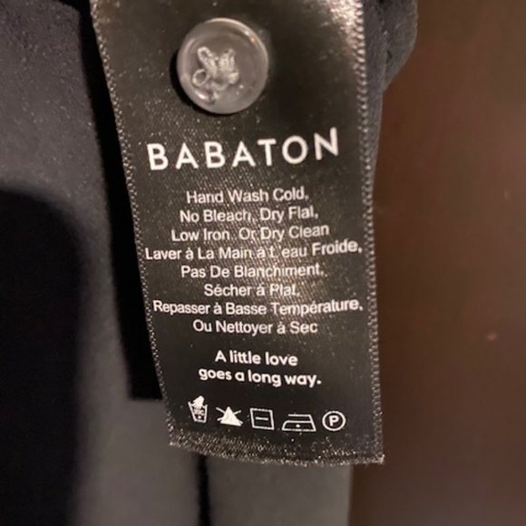BABATON Black Semi Sheer Blouse - Picture 4 of 4